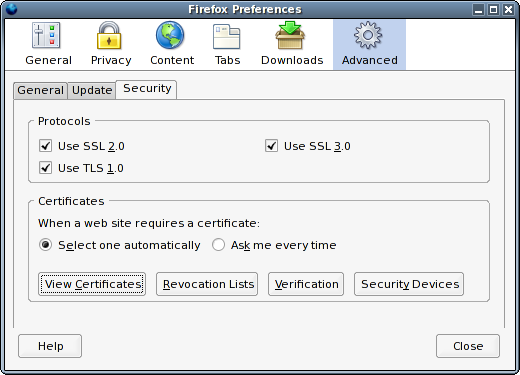 Firefox prompt