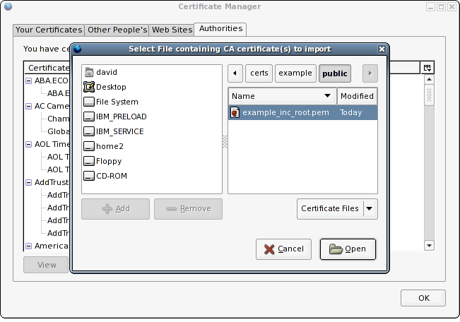 Firefox prompt