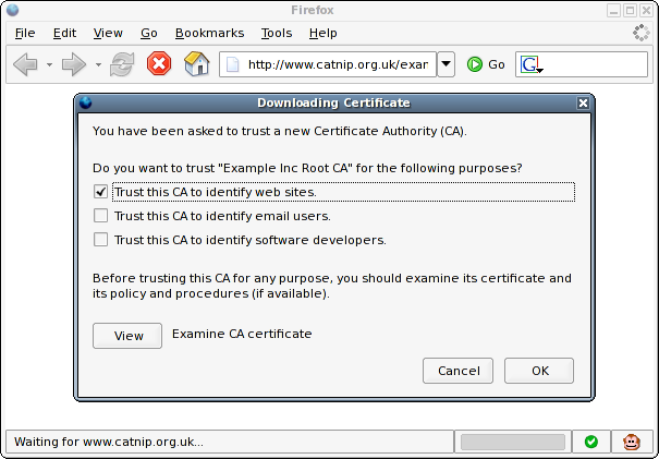 Firefox prompt