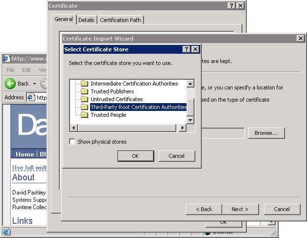 Internet Explorer prompt