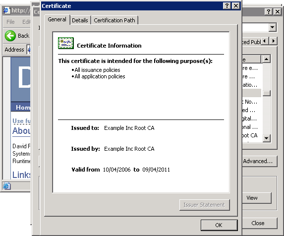 Internet Explorer prompt